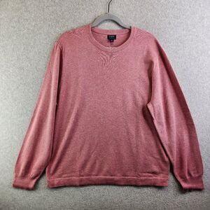 J Crew Sweater Mens XL Cotton Crewneck Sweater-tee Heathered Rose Sweatshirt New